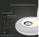 POPOLIC LED Schreibtischlampe 360° Flexibel mit RGB-Farbwechsel & Touch-Dimmer Bild 4