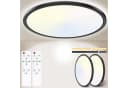 POPOLIC LED Deckenleuchte 24W 3200LM Dimmbar Fernbedienung Schwarz Bild 2