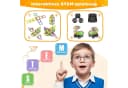 POPOLIC Magnetische Bausteine STEM Magnetspiel 136 Teile Bild 5