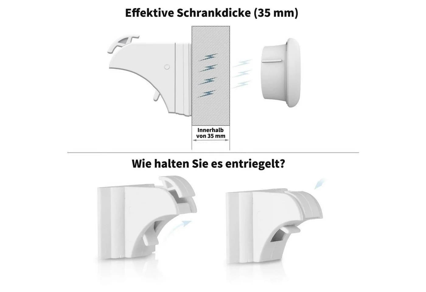 Ophy Magnetische Kindersicherung Unsichtbar 10 Stück - Bild 4