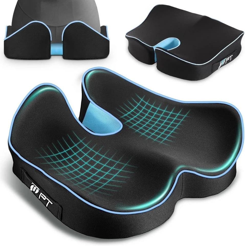Ophy Sitzkissen Ergonomisch Memory-Schaum Blau - Bild 2