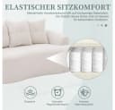 BBWL Zweisitzer Sofa Chenille Beige Geschwungen Bild 3