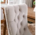 BBG Esszimmerstuhl 2er Set Samt Chesterfield Beige Bild 5