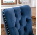 BBG Esszimmerstuhl 2er Set Samt Chesterfield Blau Bild 5