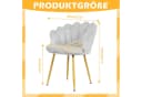 TWSOUL Loungesessel Samt Armlehnstuhl Relaxsessel Polsterstuhl Metallbeine Bild 1