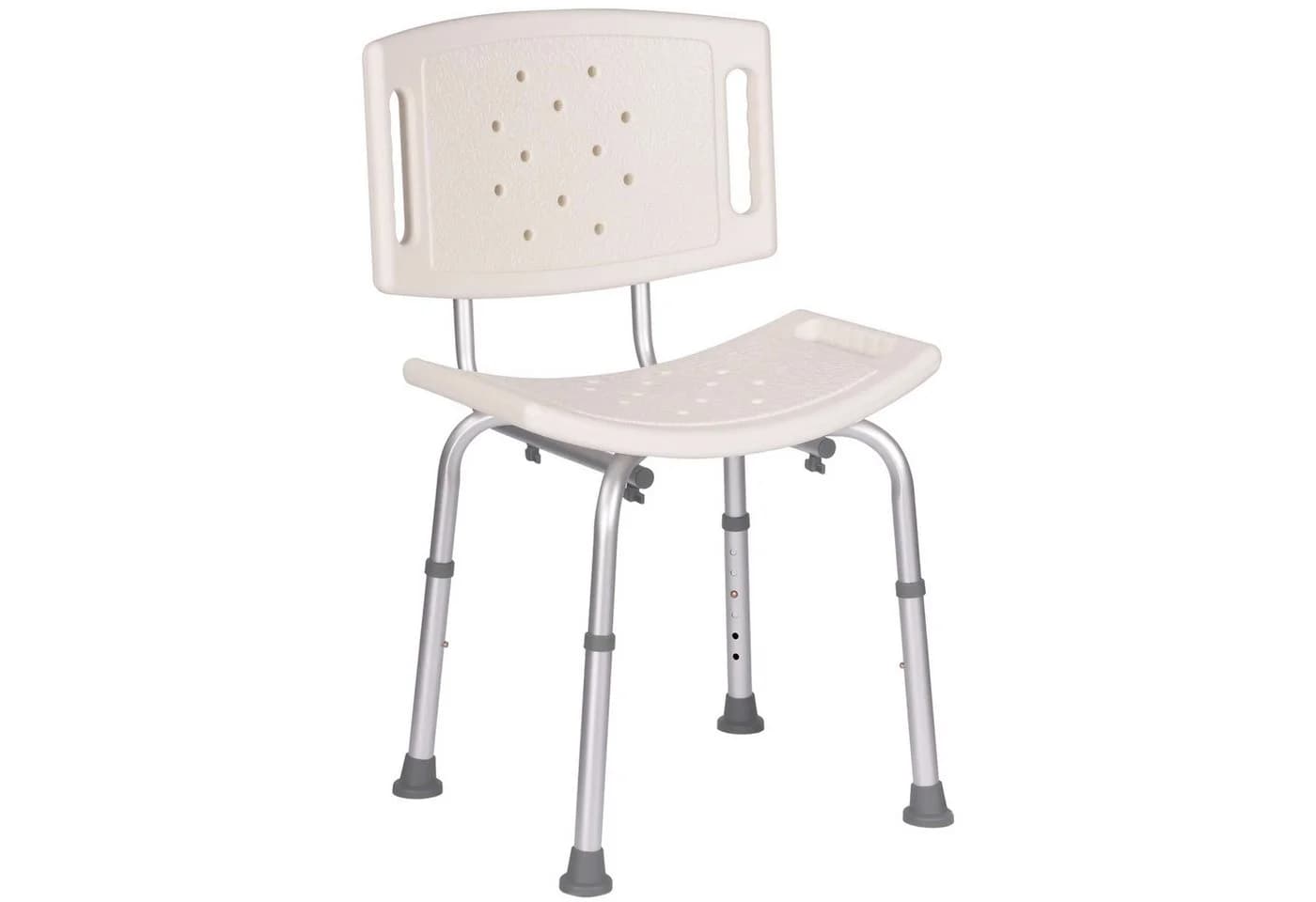 BBG Duschstuhl mit Rückenlehne Beige höhenverstellbar - Bild 2