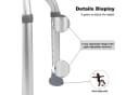 BBG Duschstuhl Runder Duschhocker ohne Rückenlehne höhenverstellbar Aluminium Bild 4