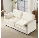 BBWL 2-Sitzer Sofa Modernes Wohnzimmer Sofa Holz Stoff Bild 4
