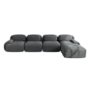 BBWL Ecksofa 4-Sitzer Cord Braun mit Chaiselongue Bild 4