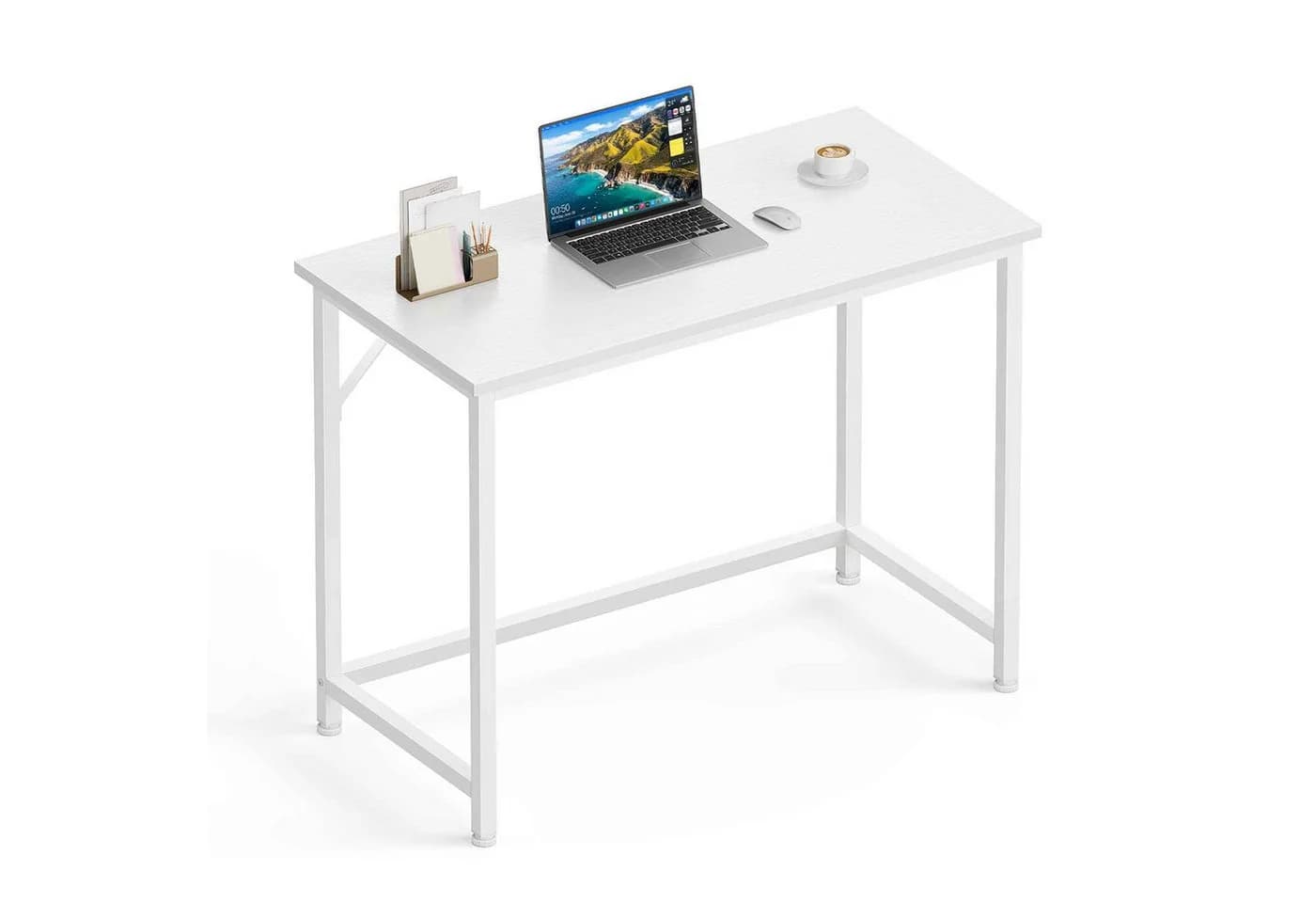 Aiorber Computertisch Weiß Minimalistisch - Bild 2