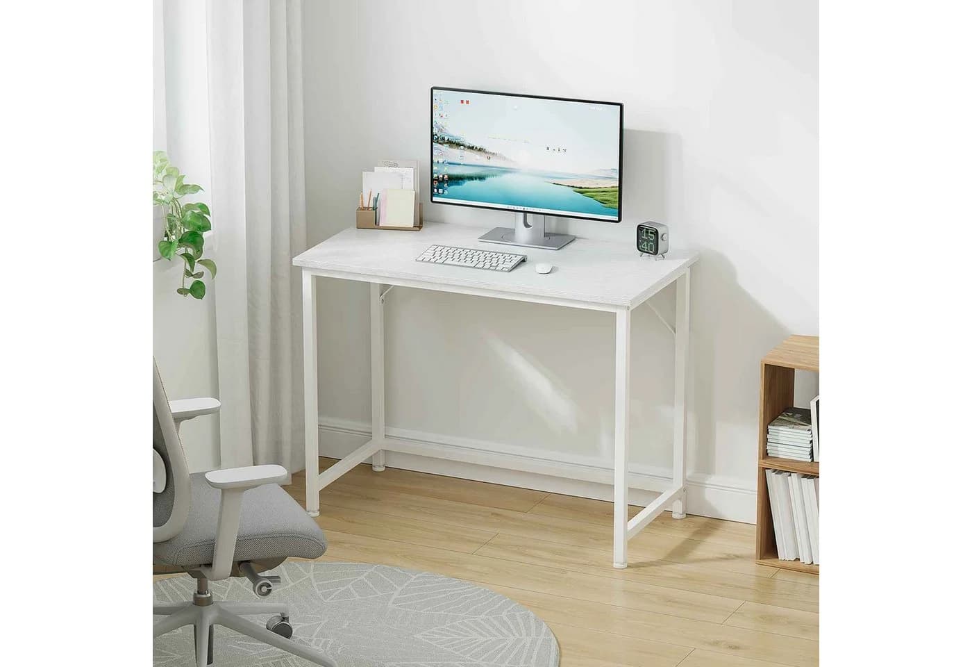 Aiorber Computertisch Weiß Minimalistisch - Bild 3