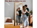 Aiorber Standspiegel Braun Holzrahmen Ganzkörperspiegel mit Ständer Bild 3
