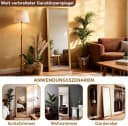 Aiorber Standspiegel Braun Holzrahmen Ganzkörperspiegel mit Ständer Bild 4