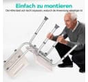 Aiorber Höhenverstellbarer Duschhocker mit Rückenlehne Weiß Bild 5