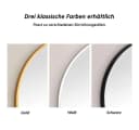 Aiorber Ovaler Wandspiegel Gold Metallrahmen Spiegelglas Bild 5