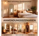 Aiorber Bogen-Ganzkörperspiegel mit Holzrahmen Bild 5
