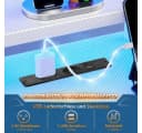 Aiorber Computertisch Gaming Tisch RGB LED Monitorablage Weiß Bild 4