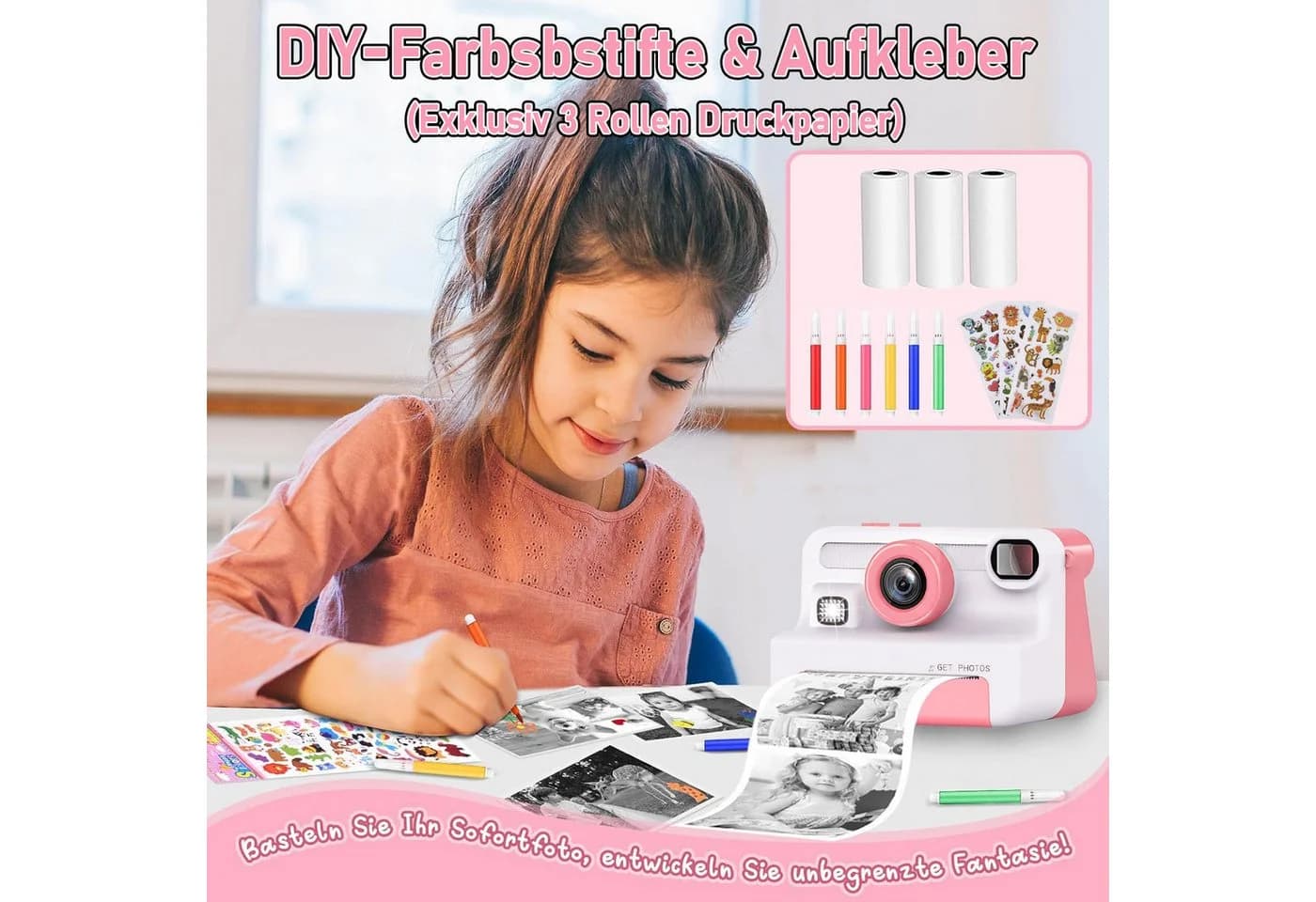 Kinderkamera Sofortbildkamera - Bild 5