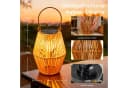 AIBISTAR LED Laterne Solar Rattan Boho Stil IP44 Bild 3