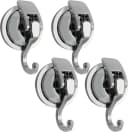 AURIVION Wandhaken Saugnapf 4 Stk. Silber ohne Bohren Bild 2