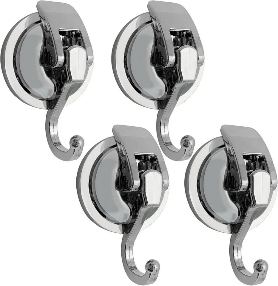 AURIVION Wandhaken Saugnapf 4 Stk. Silber ohne Bohren - Bild 2