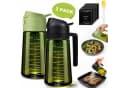 Kityhome Ölspender 2-in-1 Sprüher & Gießfunktion 470ml Glas Grün Bild 2