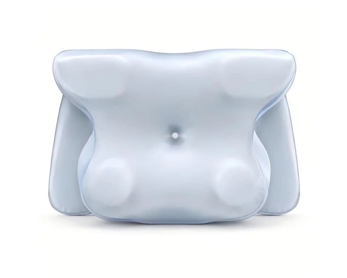 Kityhome Nackenstützkissen Ergonomisch 4D-Form Creme/Hellblau - Bild 2