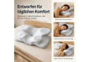 Kityhome Nackenstützkissen Ergonomisch 4D-Form Creme/Hellblau Bild 5