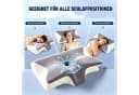 Kityhome Nackenstützkissen Schmetterlingsform Grau-Weiß Bild 3