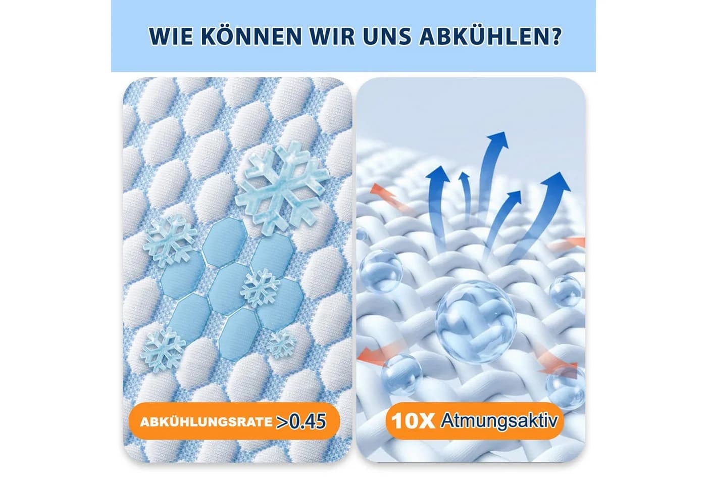 Kityhome Nackenstützkissen Memory Foam Kühlend Ergonomisch - Bild 3