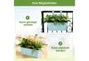 Kityhome Blumenkasten 4er Set Hellblau mit Haken Bild 5