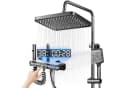 Kityhome LED-Duschsystem mit Temperaturanzeige und Regenbrause Grau Bild 2