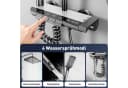 Kityhome LED-Duschsystem mit Temperaturanzeige und Regenbrause Grau Bild 3