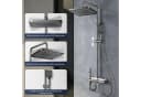 Kityhome LED-Duschsystem mit Temperaturanzeige und Regenbrause Grau Bild 5