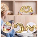 AURIVION Dekofigur Gold Moderne Liebesstatue Handgeste Bild 3