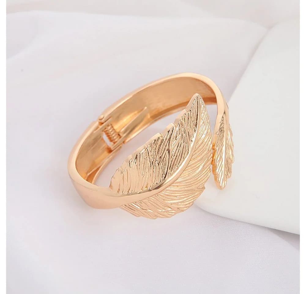 AURIVION Raffhalter 6er Set Gold Blatt-Design Gardinenhalter - Bild 3