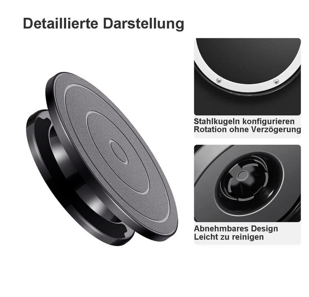 LIANNA Tortenplatte Drehbar 28cm Schwarz Backwerkzeug-Set