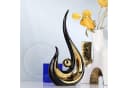 LIANNA Dekofigur Set 2 St. Abstrakte Keramik Skulptur Weiß Gold Bild 4