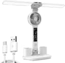 LIANNA LED Schreibtischlampe 4-in-1 mit Ventilator, Uhr & Dimmfunktion Bild 2