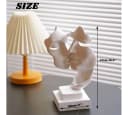 LIANNA Dekofigur Skulptur Abstrakte Kunst Statue Schwarz/Gold Bild 4
