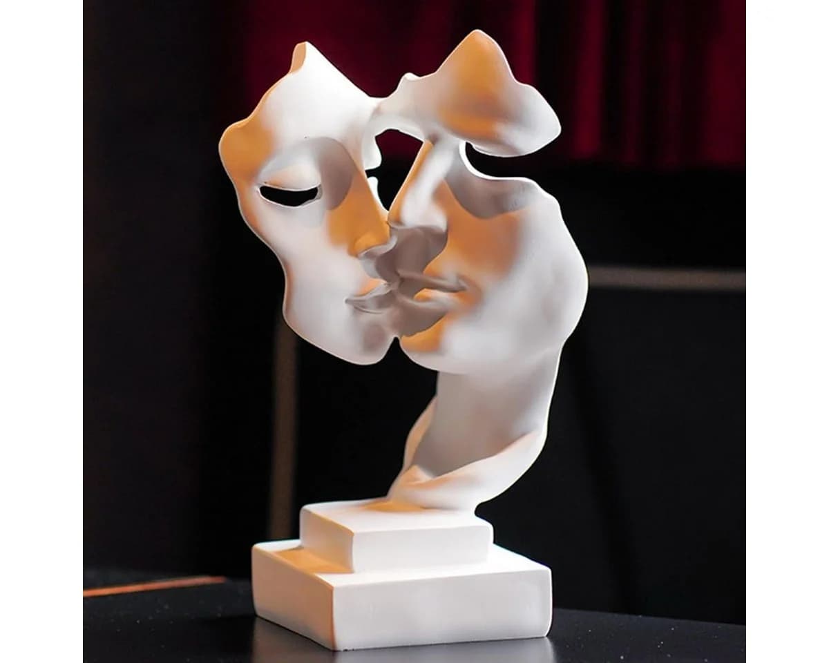 LIANNA Dekofigur Skulptur Abstrakte Kunst Statue Schwarz/Gold - Bild 5