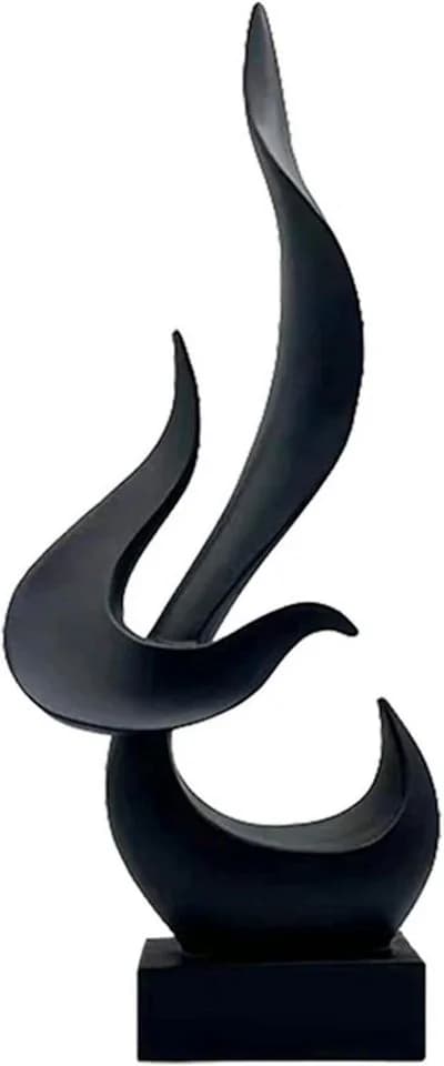 LIANNA Dekofigur Schwarze Flamme Skulptur Modern - Bild 2