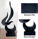 LIANNA Dekofigur Schwarze Flamme Skulptur Modern Bild 5