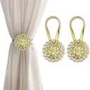 LIANNA Magnetische Raffhalter 2-tlg. Gold Boho Vorhang Bild 2