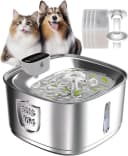 LIANNA Edelstahl Trinkbrunnen Katze Hund Kabellos Sensor 3,2L Bild 2