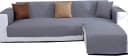 LIANNA Gesteppter Sofahusse wasserabweisend für L-Sofa Grau Bild 2