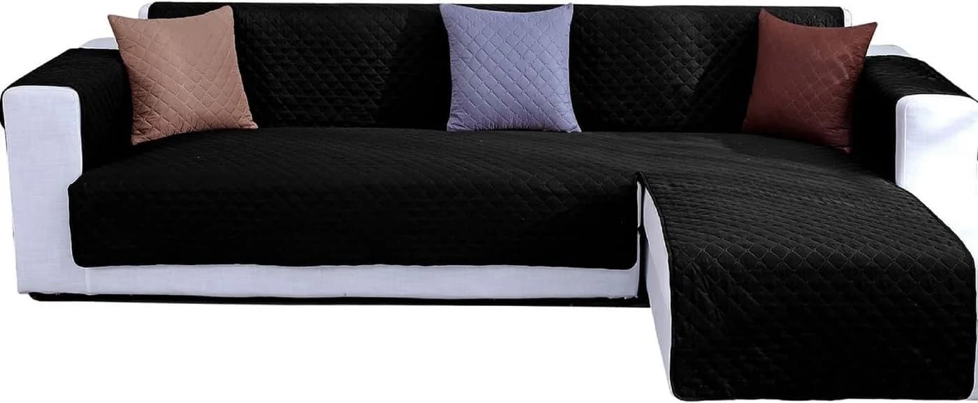 LIANNA Gesteppter Sofahusse Wasserabweisend Wendbar für L-Sofa - Bild 2