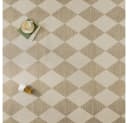 PURECOZY Juteteppich Karomuster Beige Grau Braun 180x120cm Bild 4