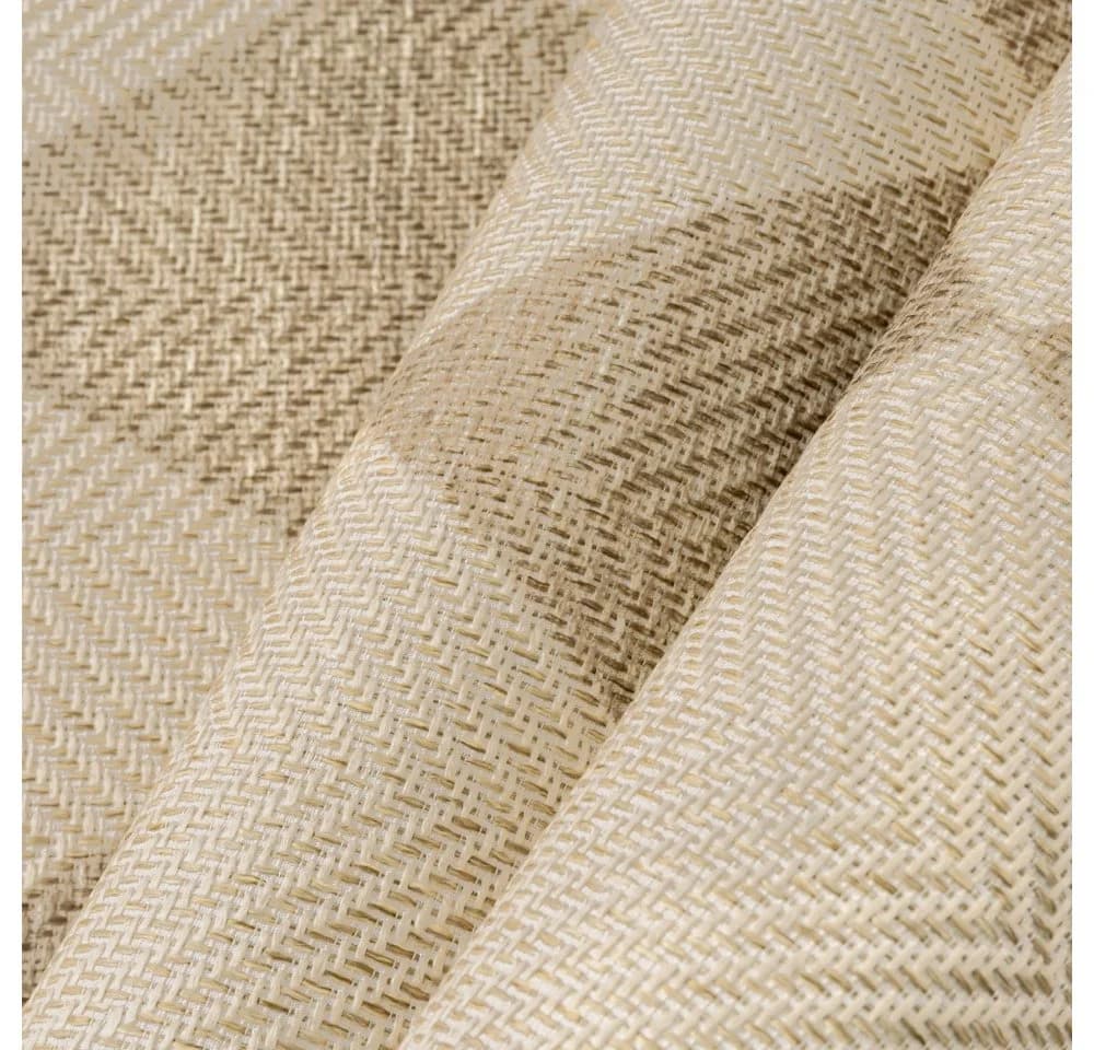 PURECOZY Juteteppich Karomuster Beige Grau Braun 180x120cm - Bild 5