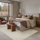 PURECOZY Juteteppich Karomuster Beige Wetterfest Bild 3